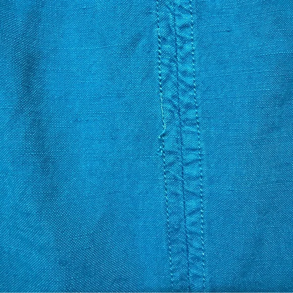 Young Fabulous & Broke| NWT Women’s Size large Linen Blend Cerulean Blue Vest - Picture 5 of 8